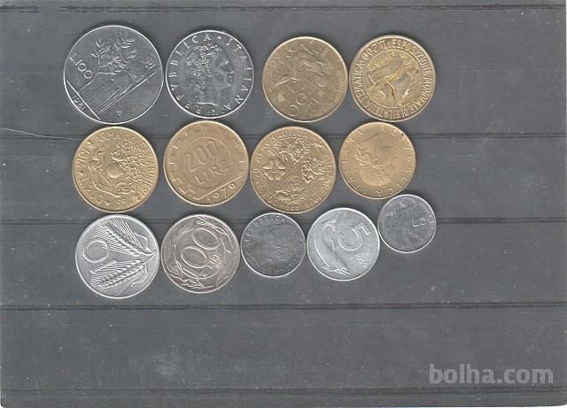 ITALIJA - lot, 13 kovancev različnih - (msmk)
