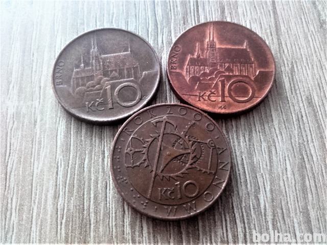 Kovanci 10 kron Češka
