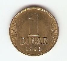 KOVANEC   1 dinar  1938  SHS