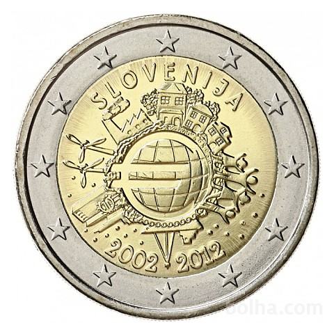 Kovanec 2 Evro, Euro, EUR, €, Republika Slovenija Slovenia 2002-2012