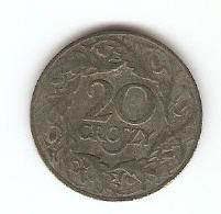 KOVANEC 20 groszy 1923 Poljska