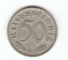 KOVANEC  50  pfenig  1941 g,   Nemčija