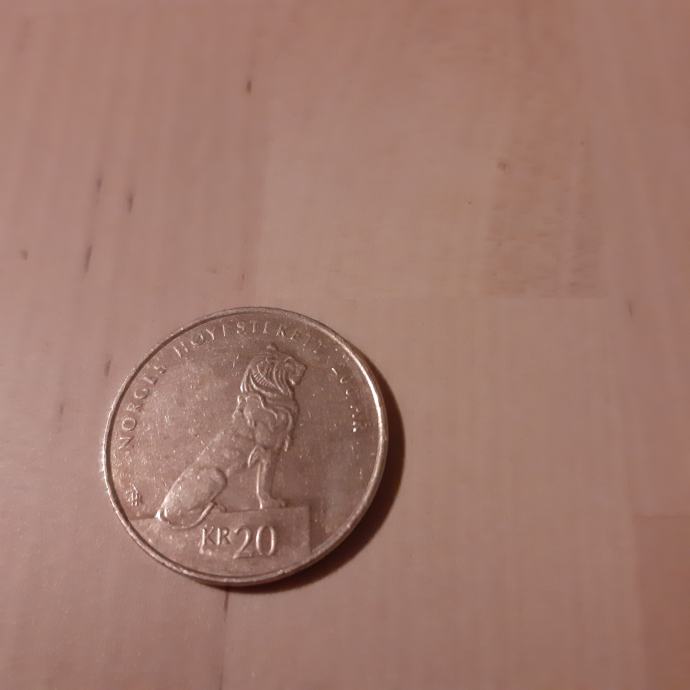 Kovanec Norveška 20 kron 2015