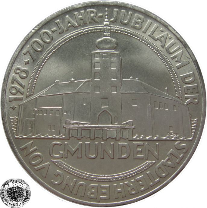 LaZooRo: Avstrija 100 Schilling 1978 UNC Gmunden - Srebro
