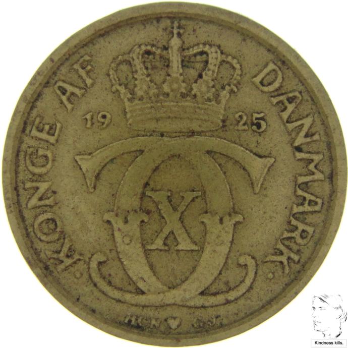 LaZooRo: Danska 1/2 Krone 1925 XF