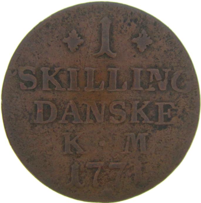 LaZooRo: Danska 1 Skilling 1771 F