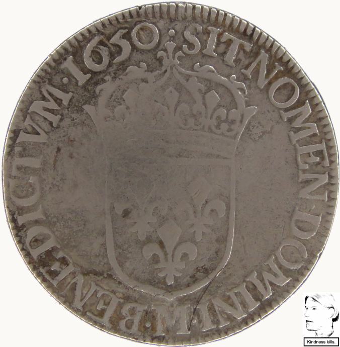 lazooro-francija-1-2-ecu-1650-m-vf-redkej-i-srebro