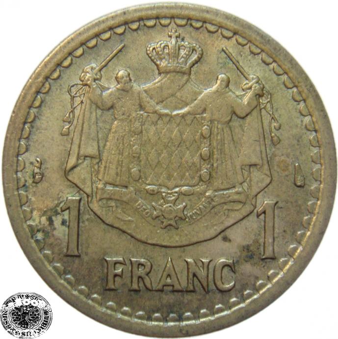 LaZooRo: Monako 1 Franc 1945 XF