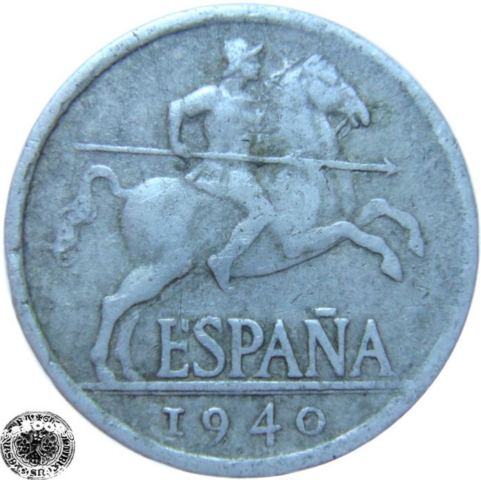 LaZooRo: Španija 5 Centimos 1940 VF