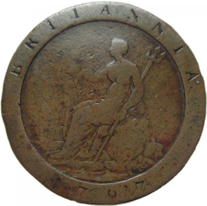 LaZooRo: Velika Britanija 1 Penny 1797 VG/F
