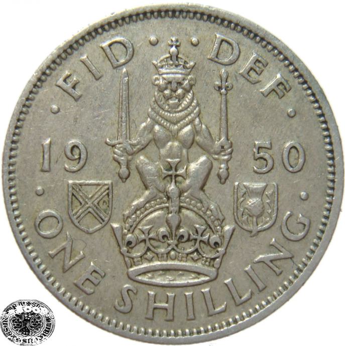 LaZooRo: Velika Britanija 1 Shilling 1950 VF/XF