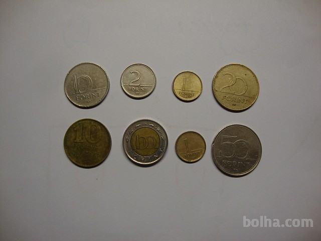 MADŽARSKA 1,2,10,20,50,100.FORINT kovanci