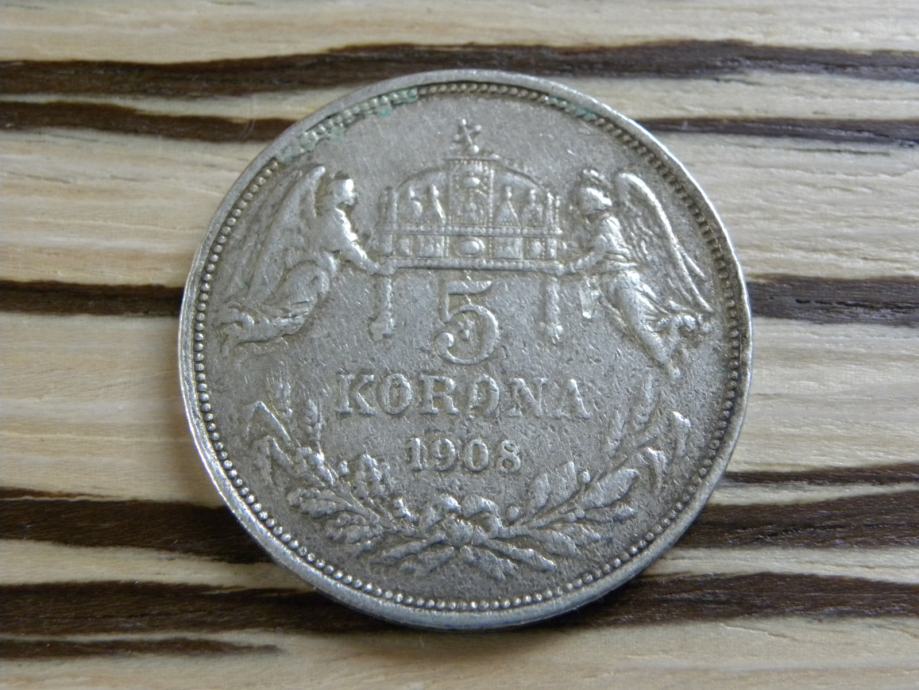 Madžarska 5 kron 1908