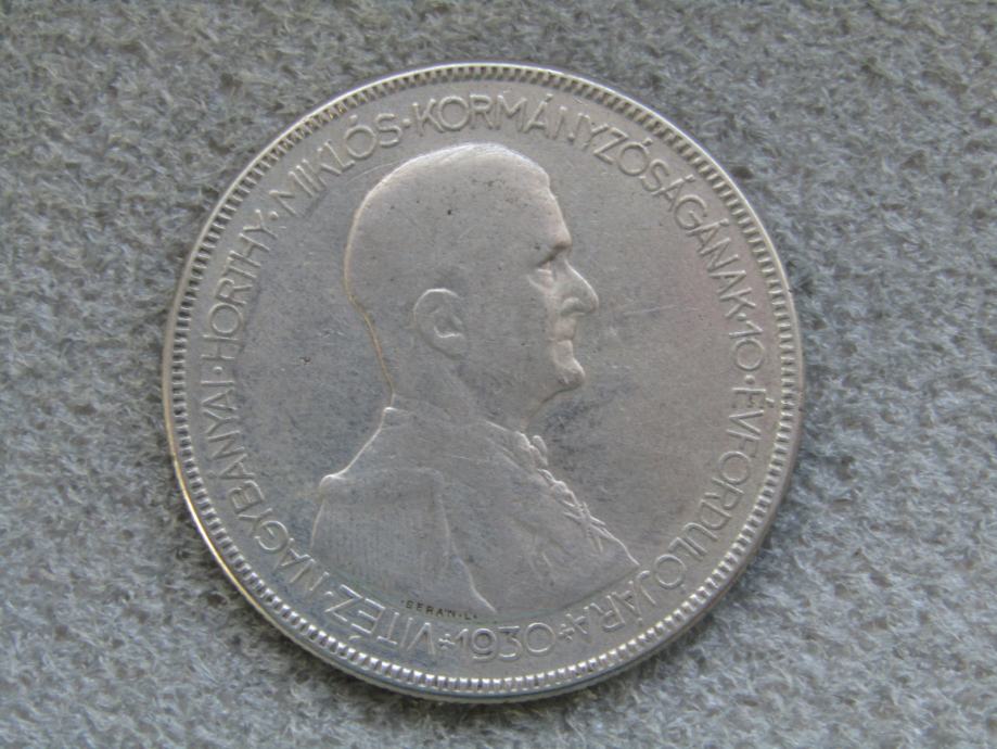 Madžarska 5 pengo 1930