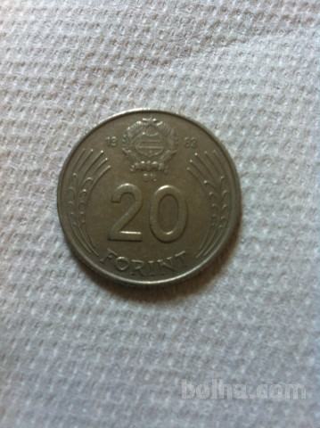Madžarska, kovanec 20 forintov, 1983, naprodaj