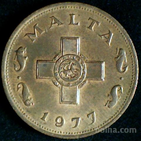LaZooRo: Malta 1 Cent 1977 UNC a