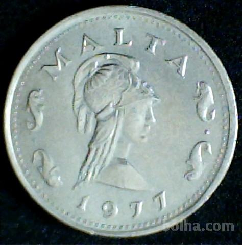 LaZooRo: Malta 2 Cents 1977 XF/UNC a