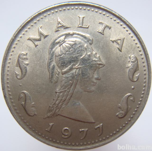 LaZooRo: Malta 2 Cents 1977 XF/UNC