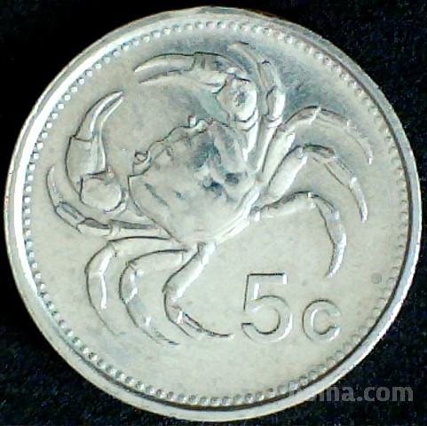 Malta 5 Centov 1986