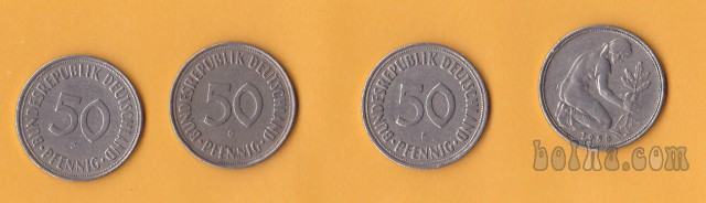 NEMČIJA - 50 pfennig 1950 DFGJ