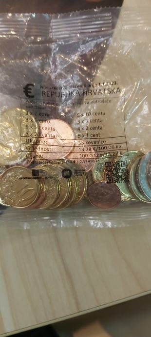 Prodam začetni set Hrvaških euro kovancev