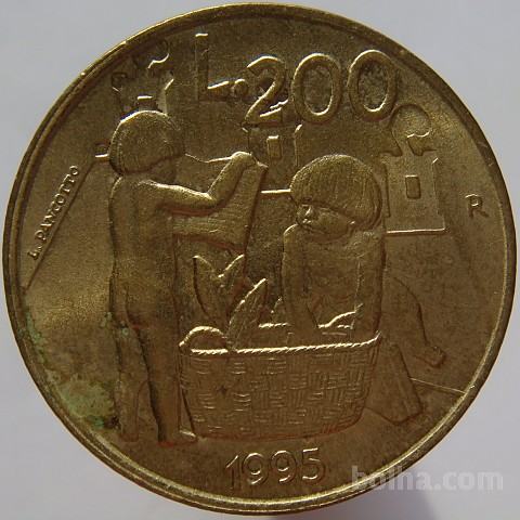 LaZooRo: San Marino 200 Lire 1995 UNC