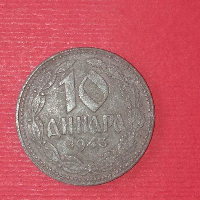 Srbija,10 dinara,1943