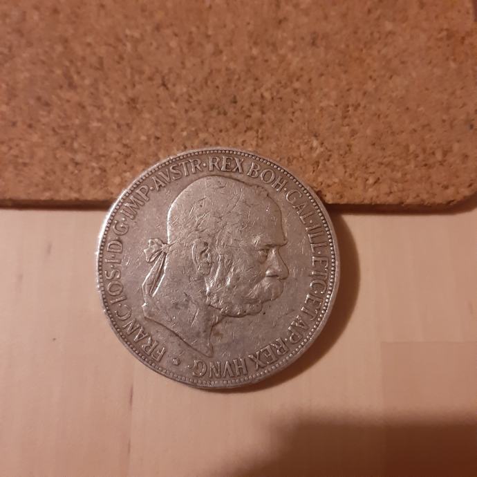 Srebrnik Avstroogrska 5 kron 1900