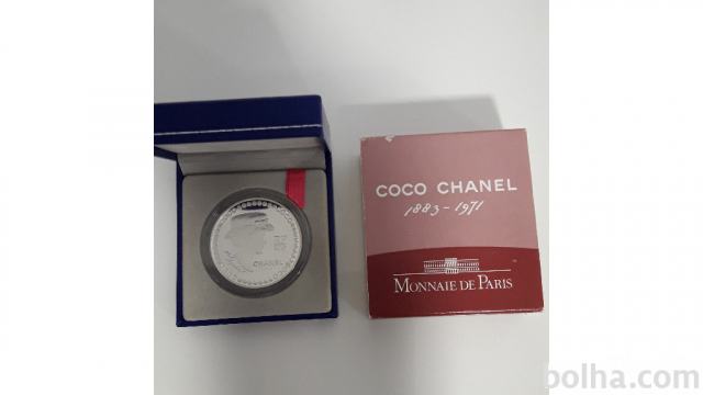 Srebrnik Francija 5 eur Coco Chanel 2008