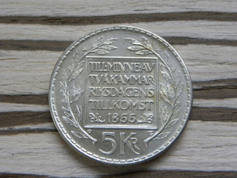Švedska 5 kron 1966