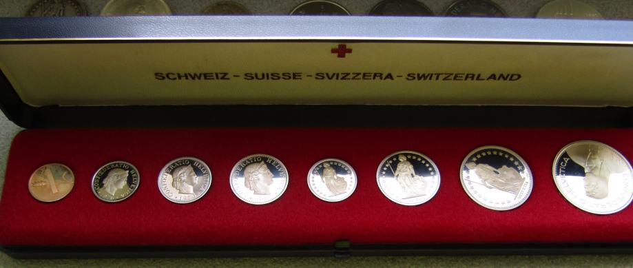 Švica proof set 1976