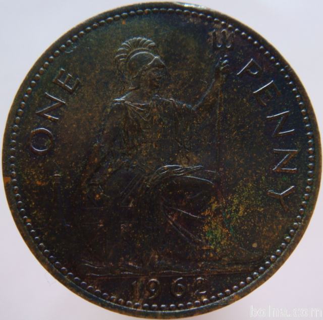 Velika Britanija 1 Penny 1962 UNC