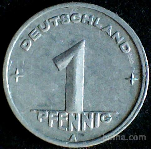 Vzhodna Nemčija 1 Pfennig 1948 A XF