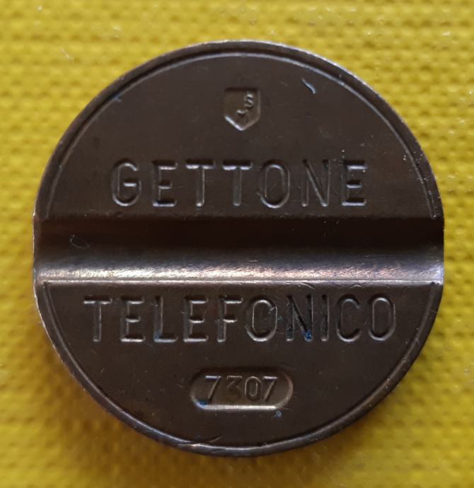 Žeton za telefon Gettone Telefonico ESM 7307 Italija