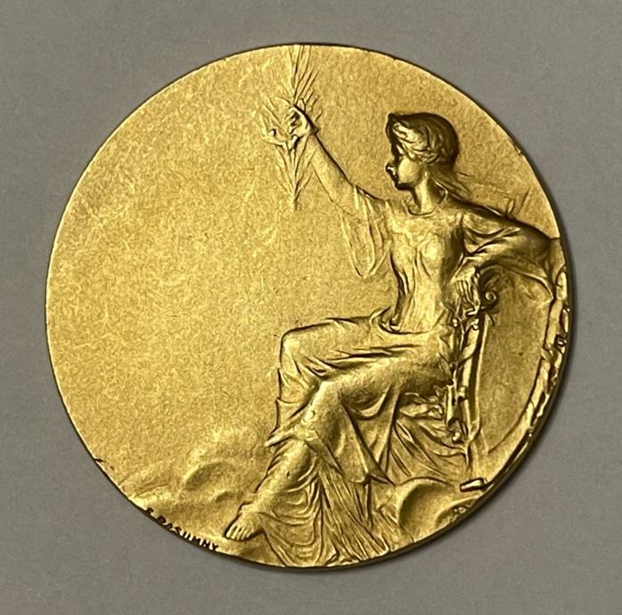 Zlatnik - Medalja 1910. "SOCIETE HORTICOLE VITICOLE FORESTIERE ET