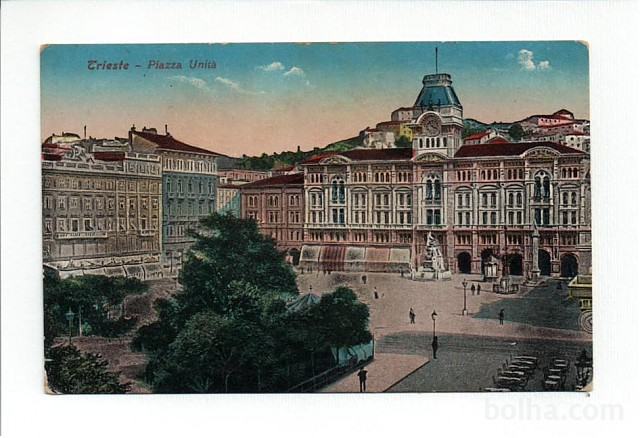 Trieste, Piazza Unita - razglednica / postcard