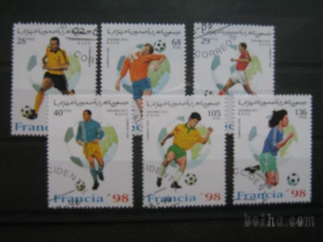 nogomet, Francija 98 - SAHARA OCC. R.A.S.D. 1996 - žigosane (Rafl01)
