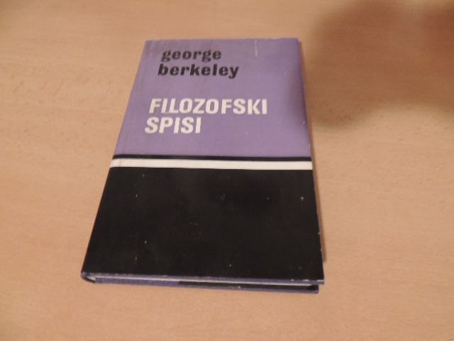 FILOZOFSKI SPISI G. BERKELEY SLOVENSKA MATICA 1976