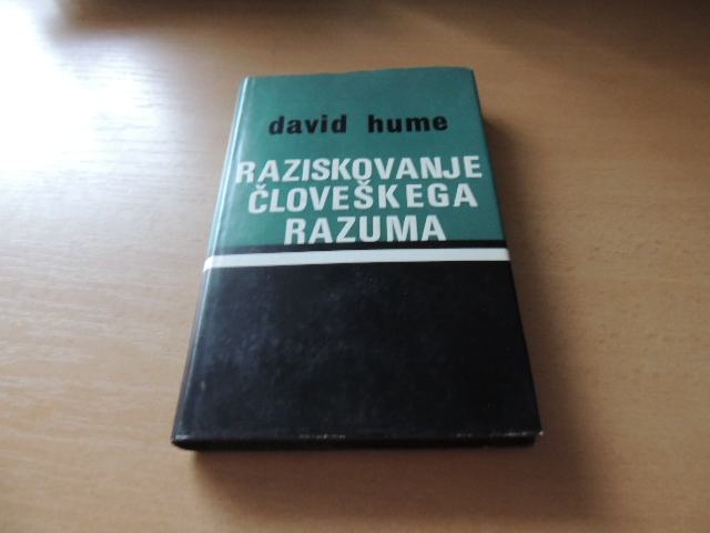 RAZISKOVANJE ČLOVEŠKEGA RAZUMA D. HUME SLOVENSKA MATICA 1974