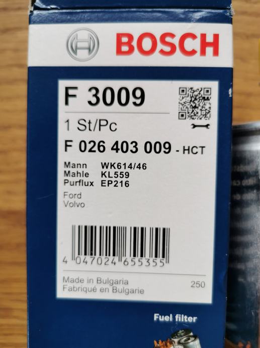 Filter goriva  BOSCH F 026 403 009