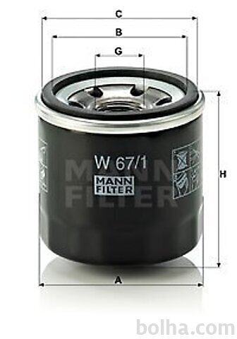 Filter olja w67/1 - Hyundai Atos 97-03