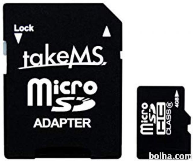 Micro SDHC 4GB pomnilniška kartica takeMS