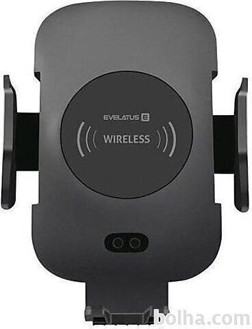 Evelatus Car Holder with Wireless Charger WCH01 Črna