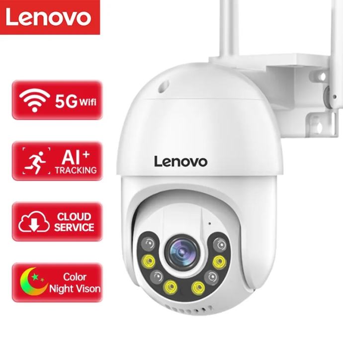 IP kamera LENOVO 3MP 2K 5G PTZ WiFi kamere nadzorna kamera SONY senzor