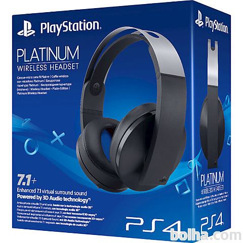 Playstation PS4 brezžične slušalke Platinum