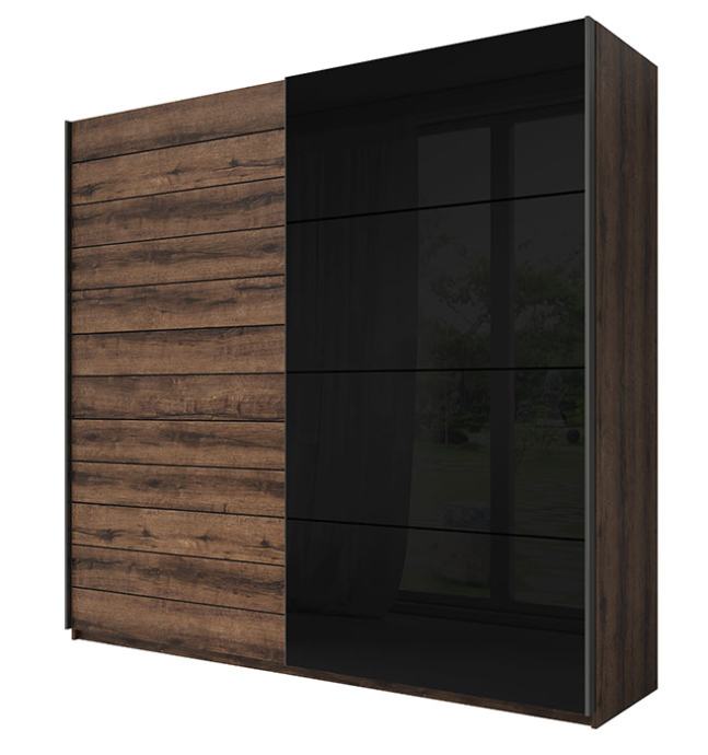 Garderobna omara Galant z drsnimi vrati (220 cm)