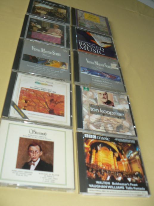 CD klasična glasba Schumann, Chopin, Mozart,....10 kom