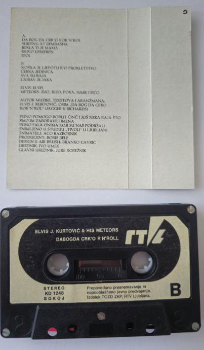 Kaseta Elvis J. Kurtović – Da bog da crko rokenrol, original