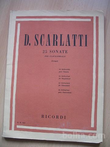 D.SCARLATTI:25 SONATE PER CLAVICEMBALO,RICORDI
