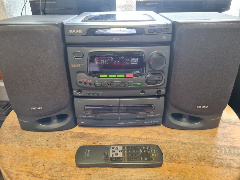 AIWA NSX-520, mini stolp, 3XCD, radio